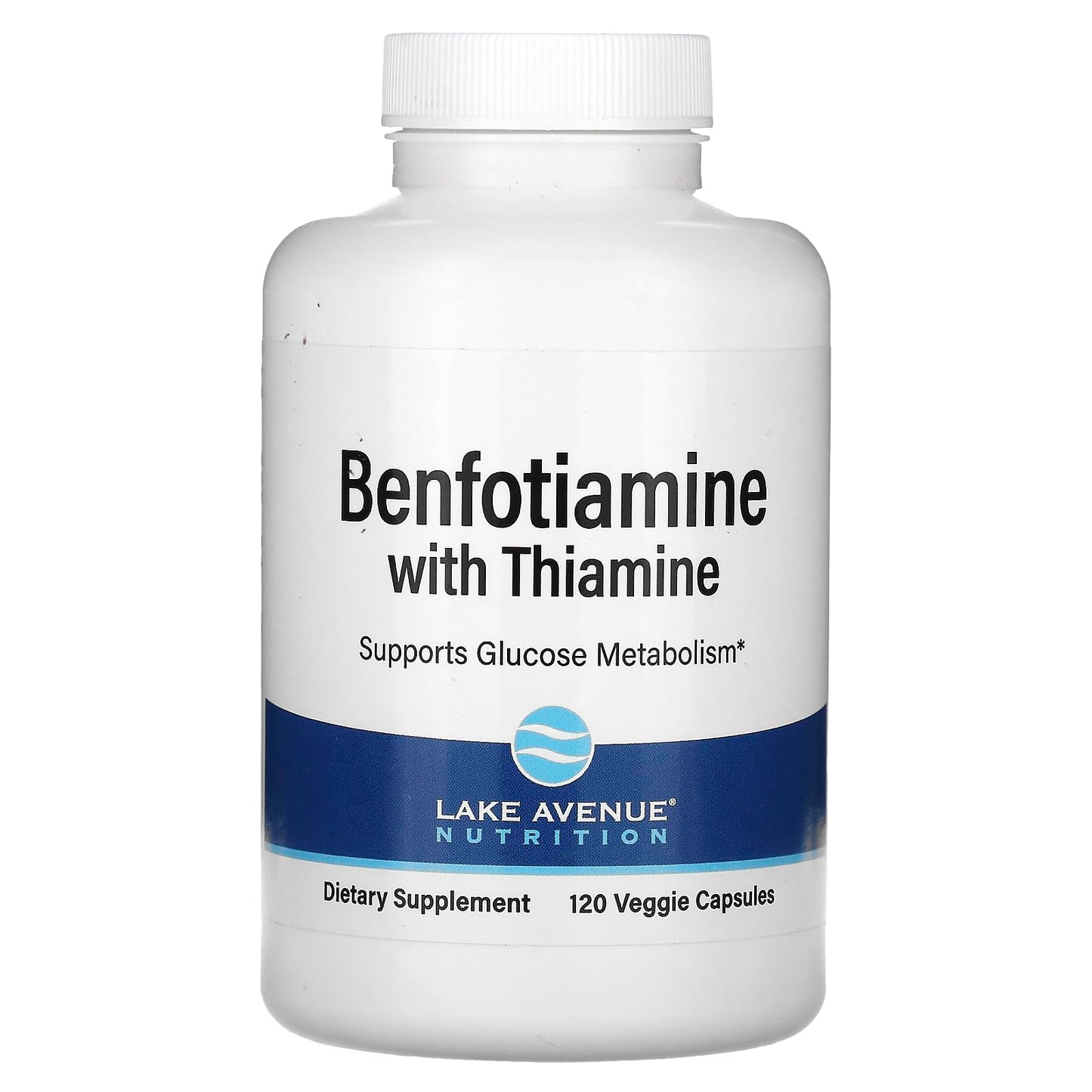 Frasco Benfotiamina Lake Avenue Nutrition 250 mg 120 cápsulas