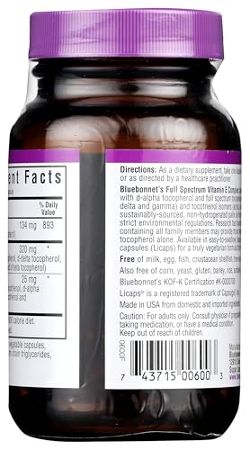 Frasco BlueBonnet vitamina e natural cápsulas líquidas 30 unidades