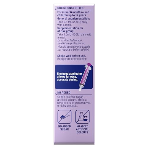 Frasco y caja gotas vitamina D líquida Ostelin niños