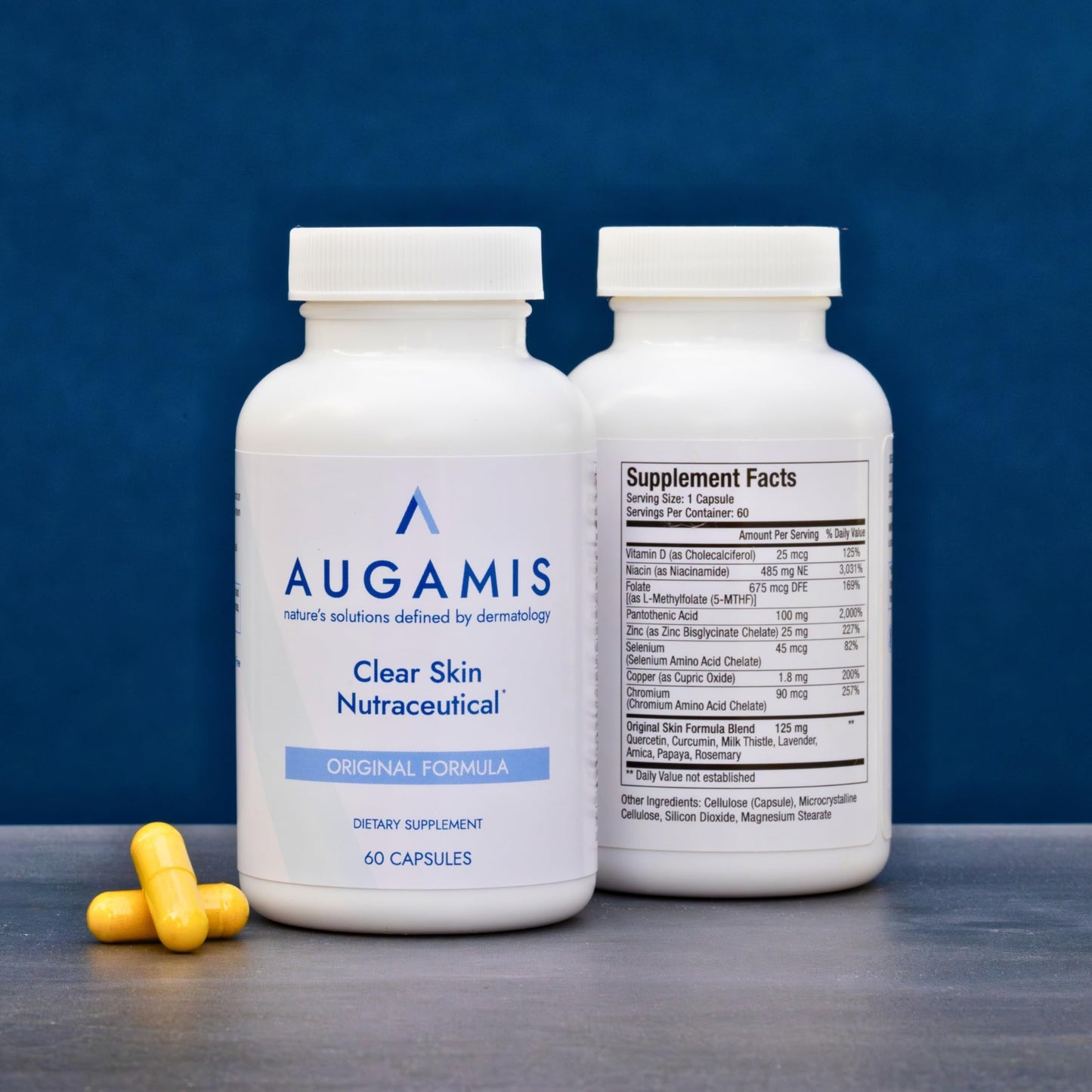 Frasco de cápsulas para acné nodular y hormonal sin DIM