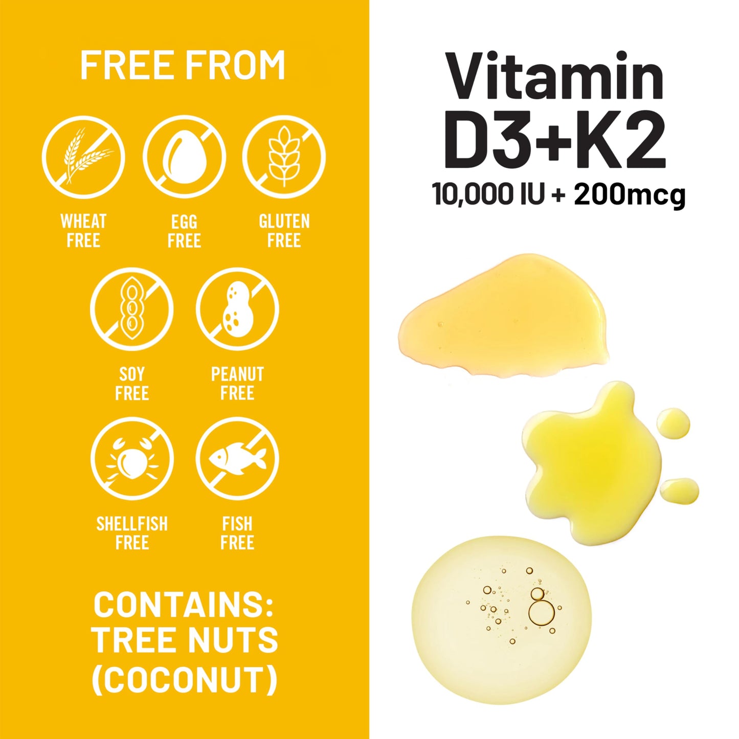 Frasco con cápsulas de vitamina D3 y K2 NatureWise sobre mesa
