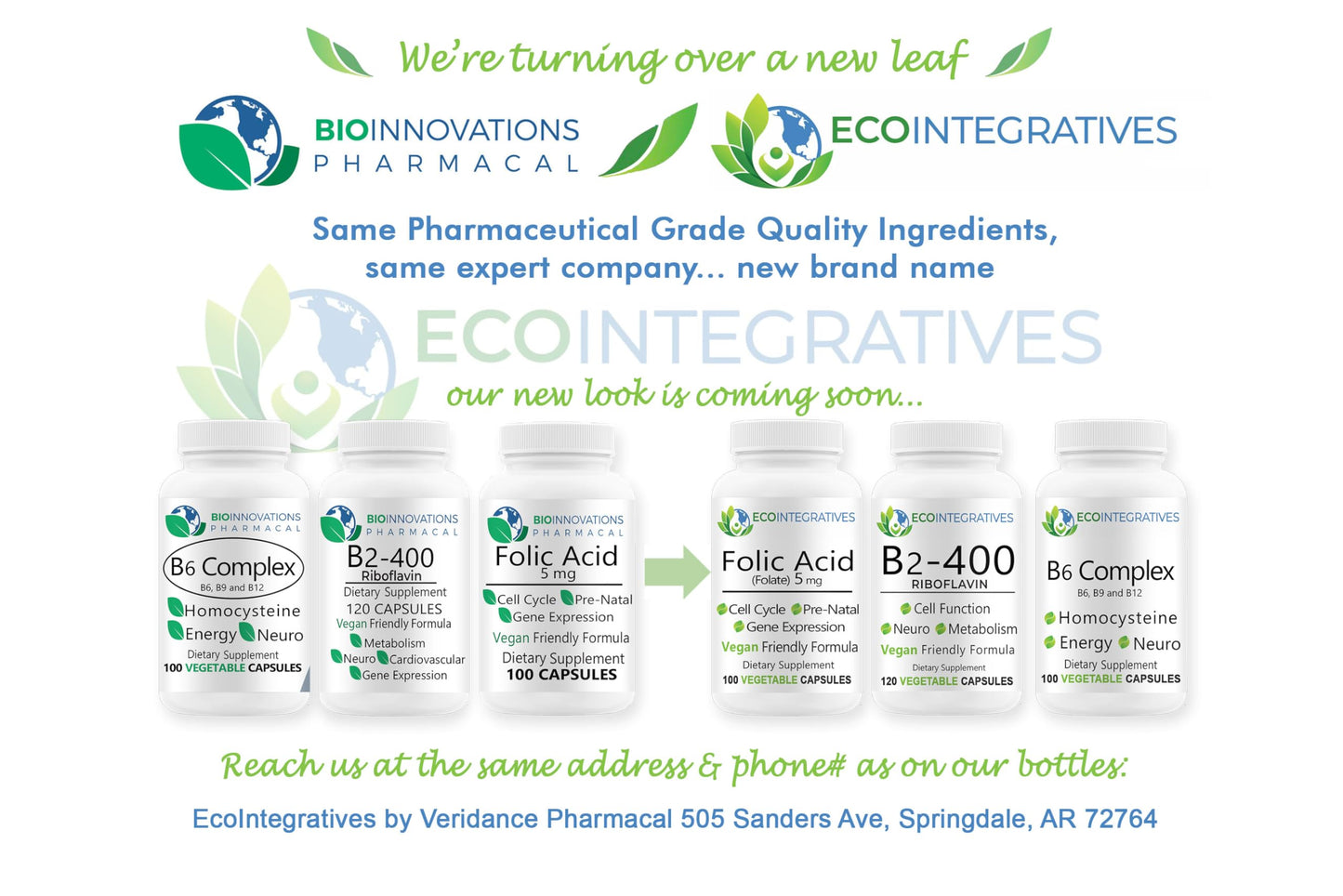 Frasco desde arriba BioInnovations Pharmacal complejo B6