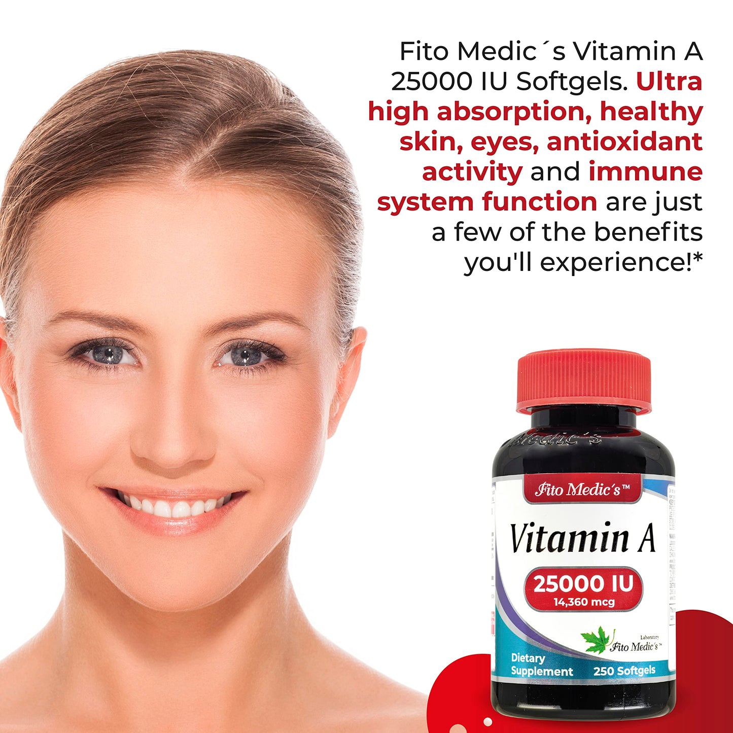 Frasco FITO MEDIC'S Vitamina A alta absorción para ojos y piel