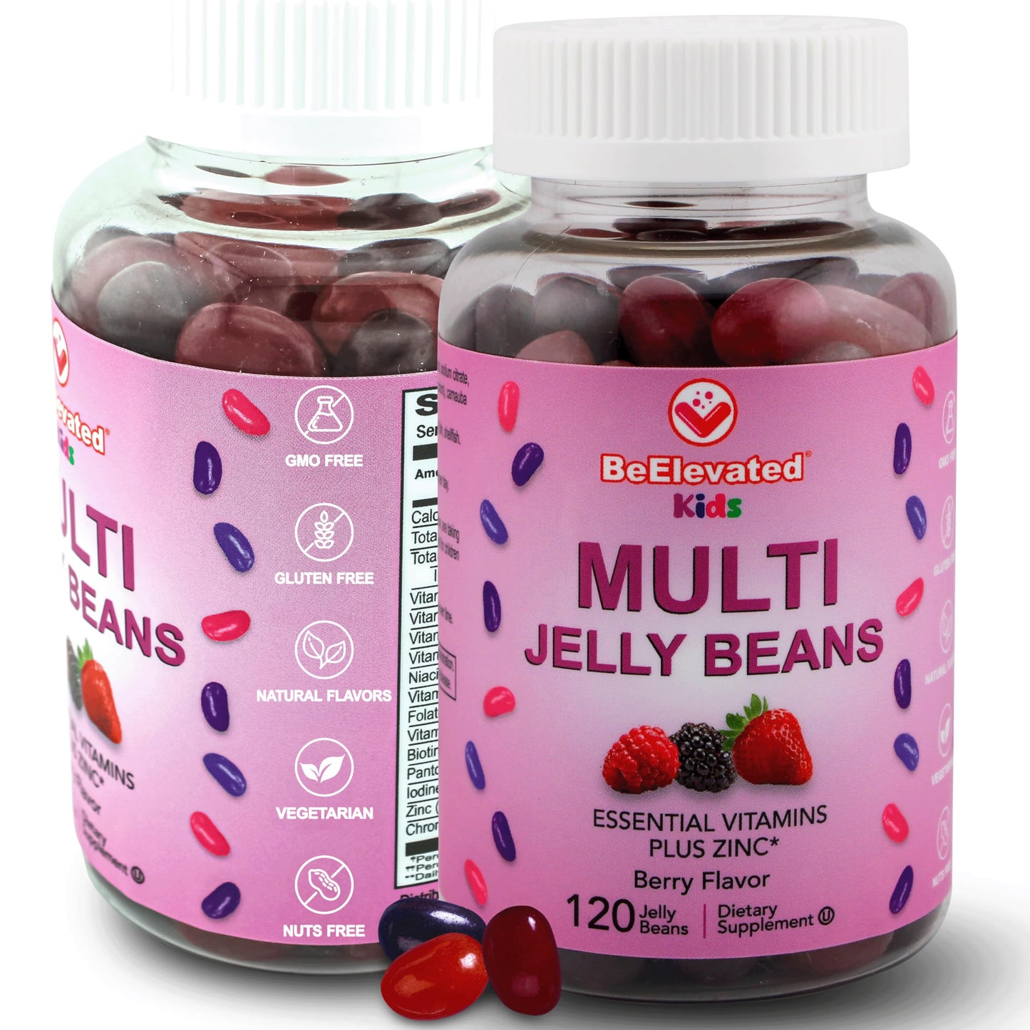 Frasco gomitas multivitamínicas BeElevated sabor bayas