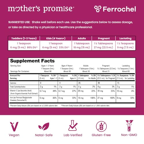 Frasco hierro líquido Mother's Promise para toda la familia