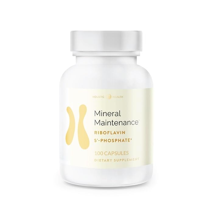 Frasco Holistic Health Vitamina B2 riboflavina 5'-fosfato 100 cápsulas