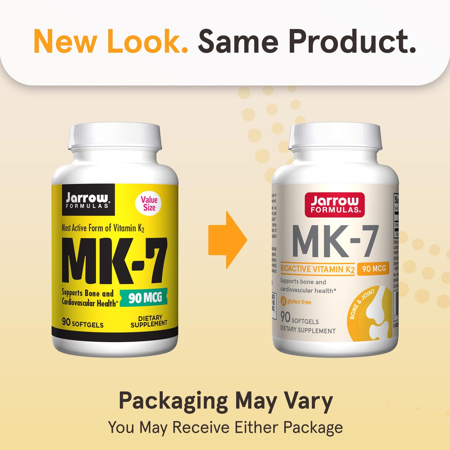 Frasco Jarrow Formulas MK-7 suplemento vitamina k2