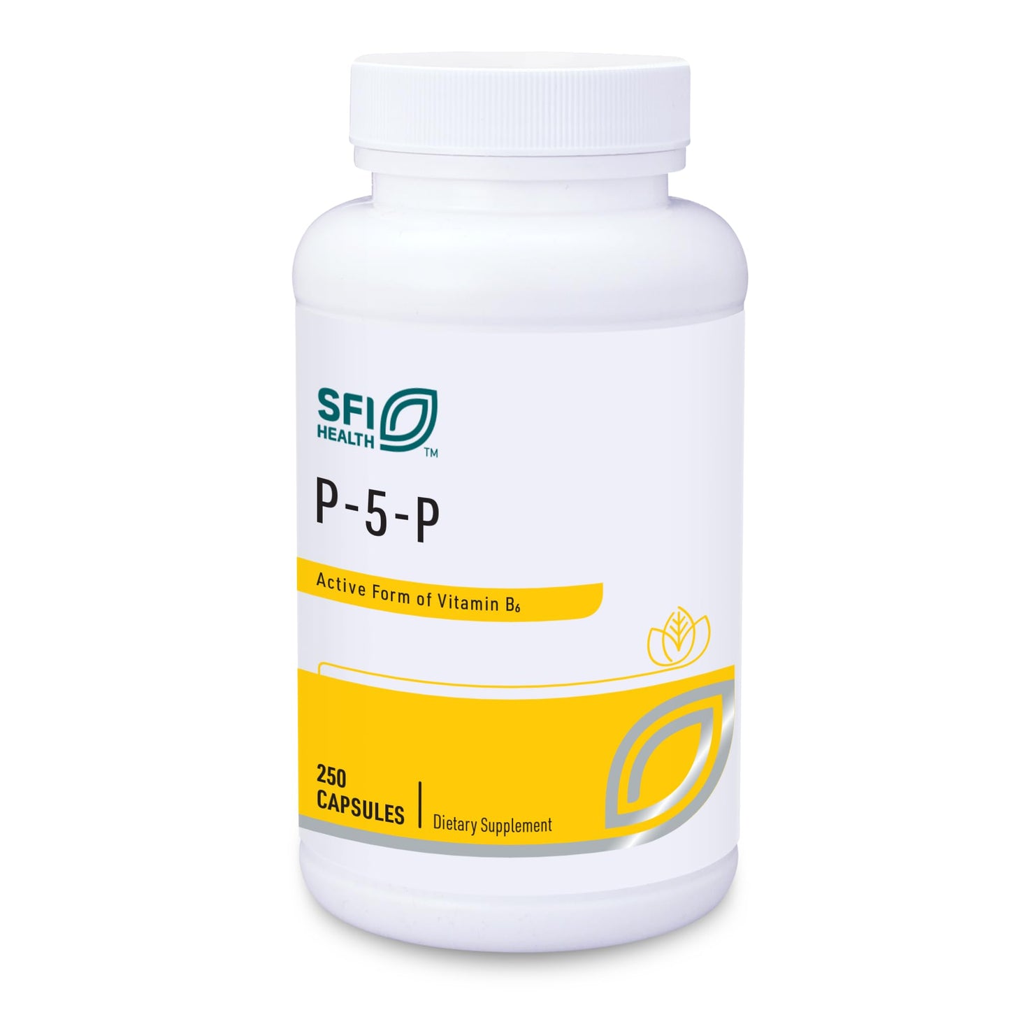 Frasco Klaire Labs P-5-P vitamina B6 bioactiva 30 mg 250 cápsulas