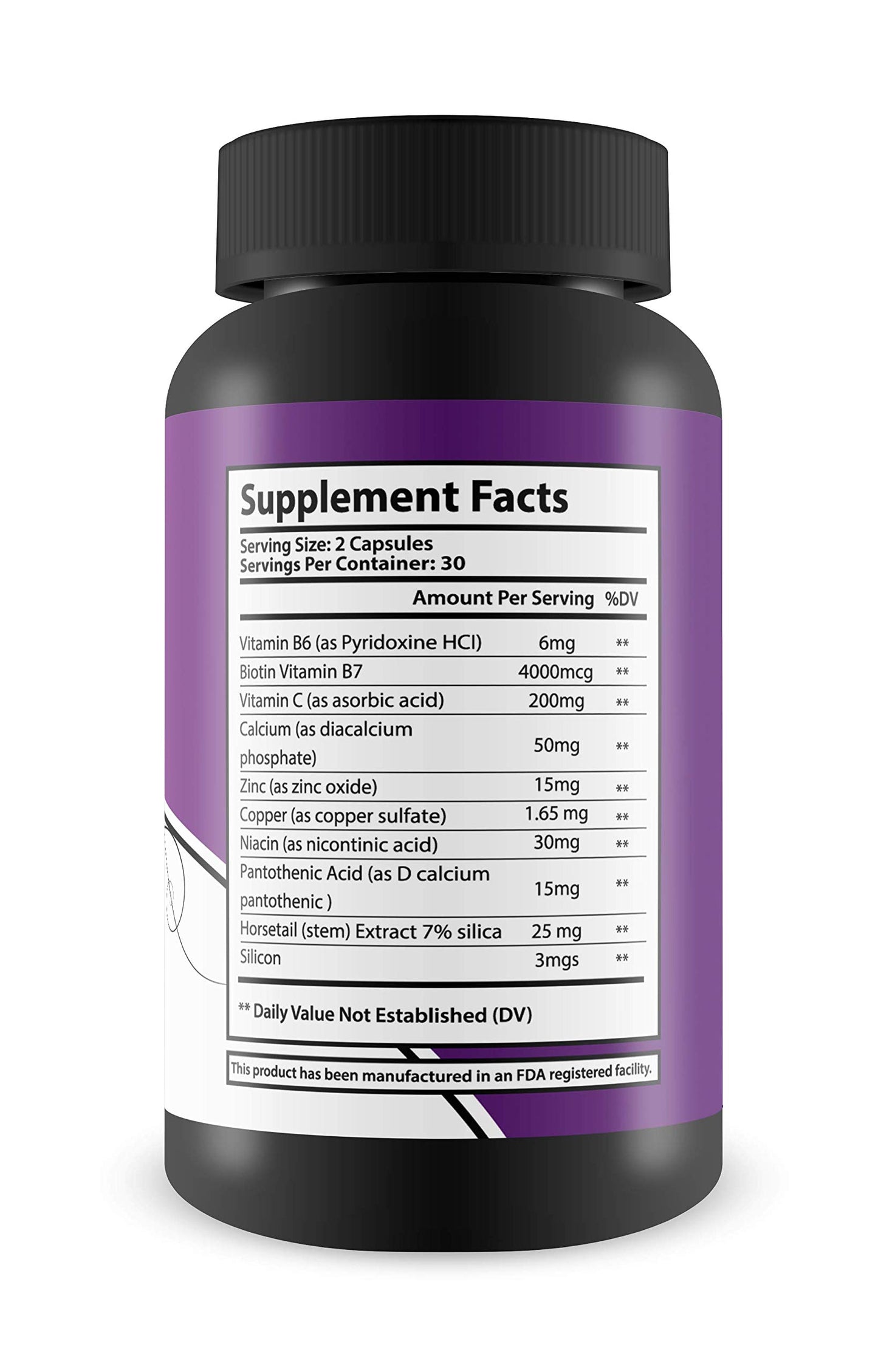 Frasco La Folie Hair Therapy biotina para cabello saludable