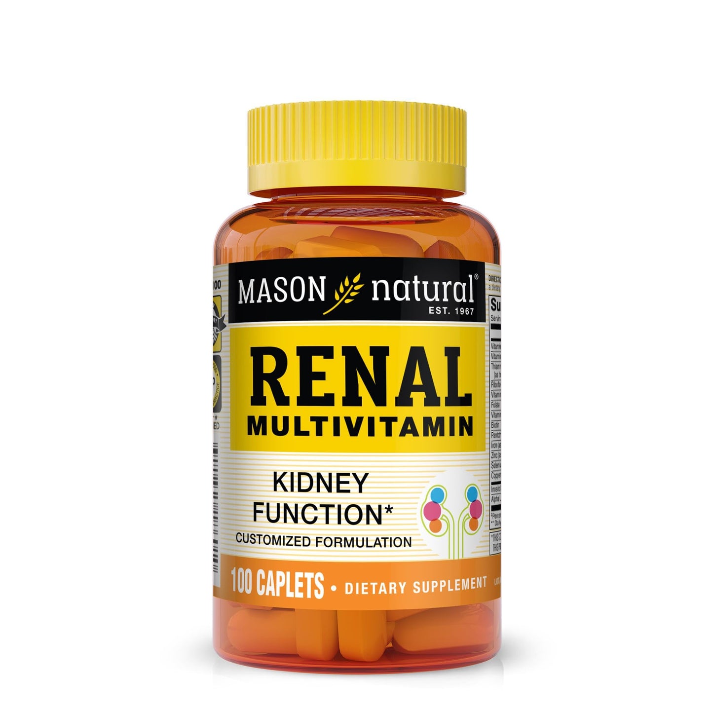 Frasco de Multivitamínico Renal Mason Natural