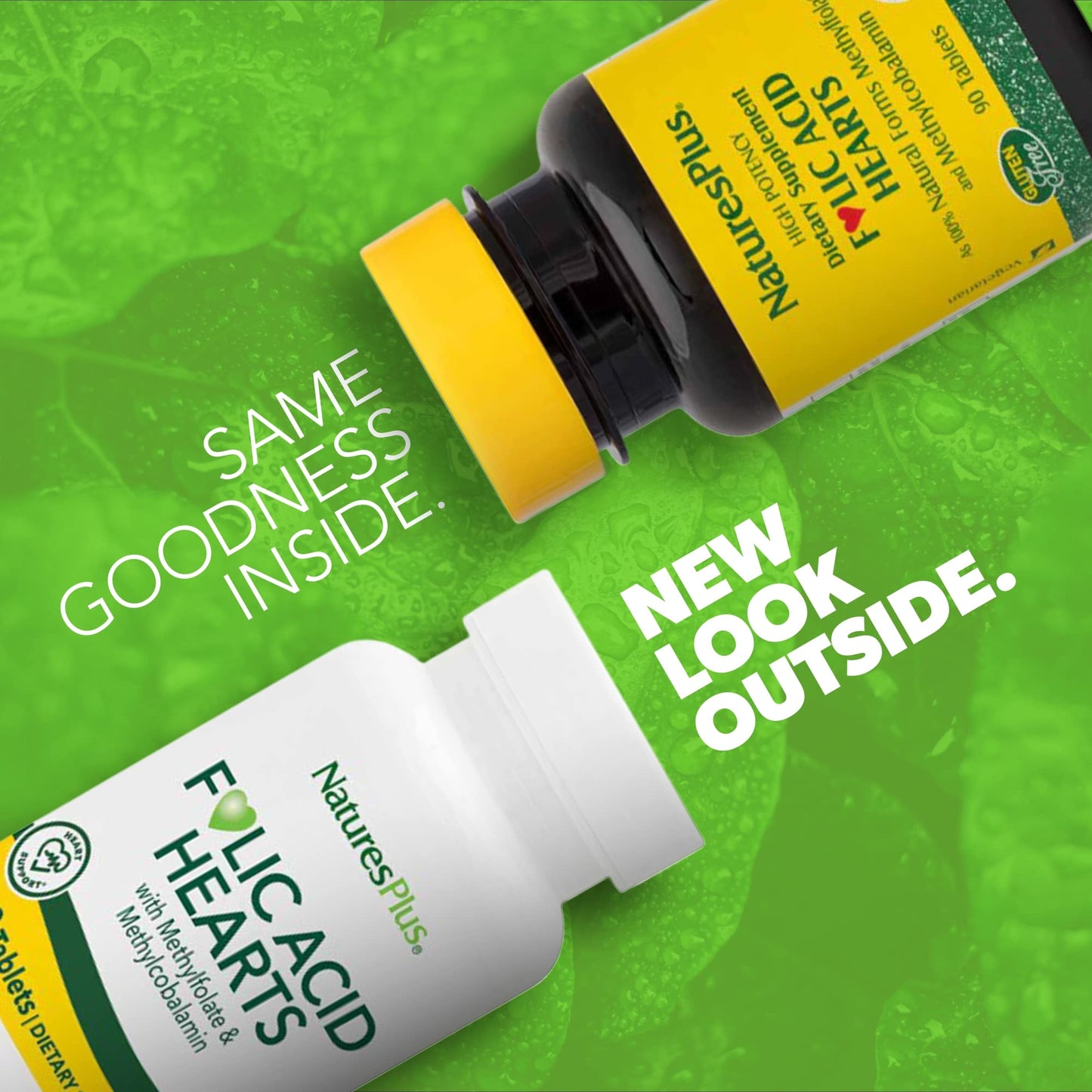 Frasco NaturesPlus ácido fólico 400mcg con B6 y B12