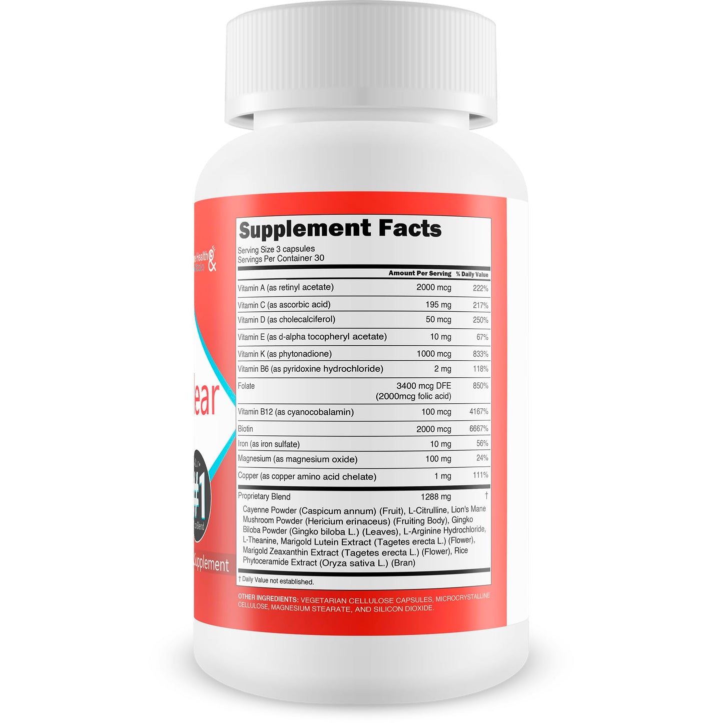 Frasco Pro VisiClear para salud ocular y antioxidantes