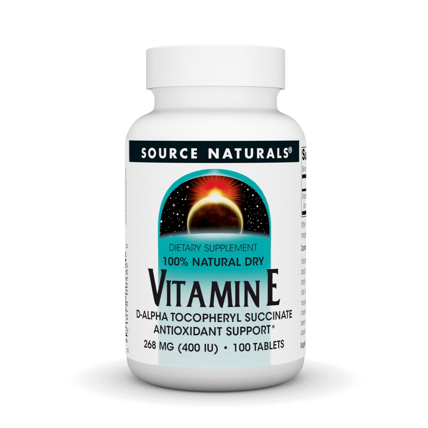 Frasco Source Naturals vitamina e 400 iu antioxidante
