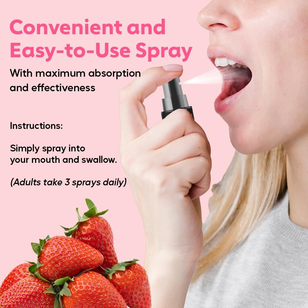 Frasco spray Vitaminally suplemento vitamina D3 y B12