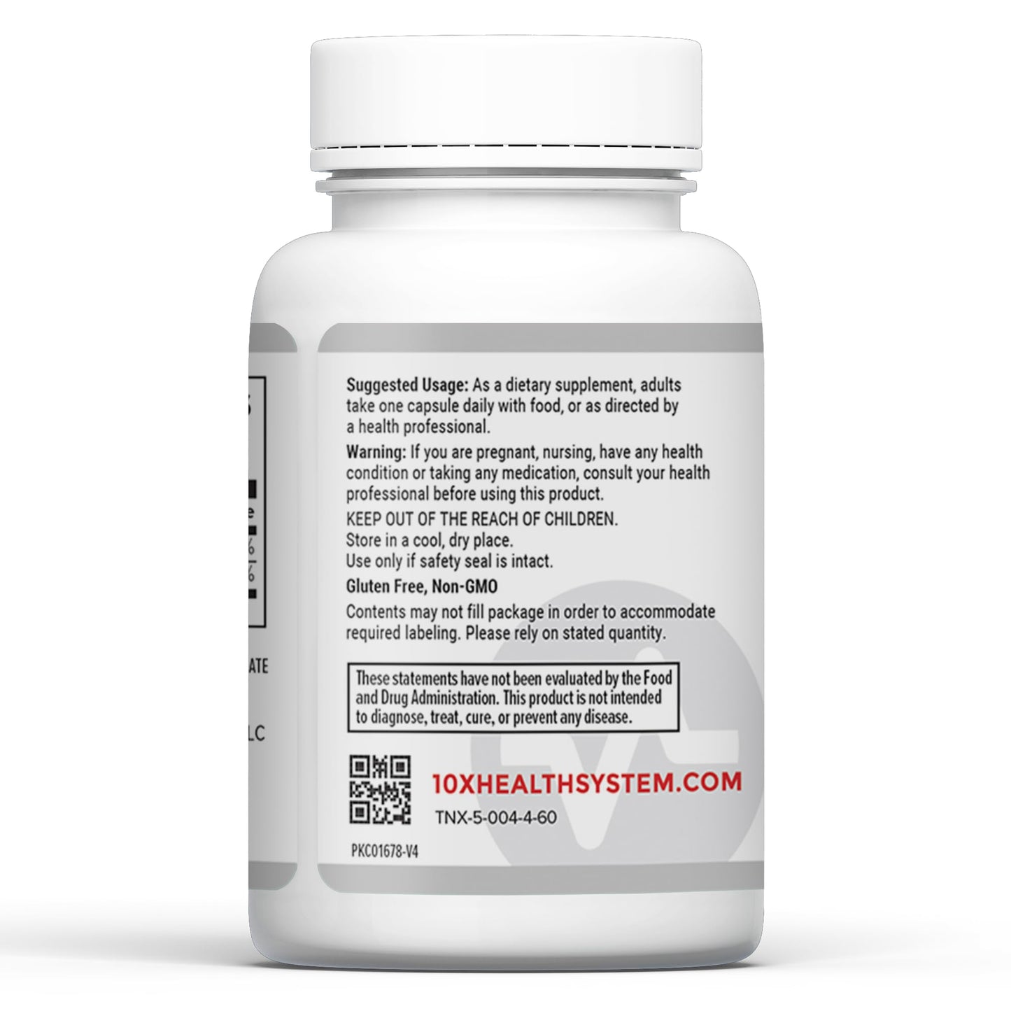 Frasco suplemento 10X Health vitamina D3 K2