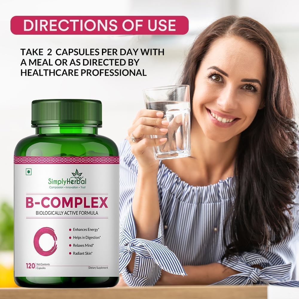 Frasco suplemento B complejo para energía y metabolismo
