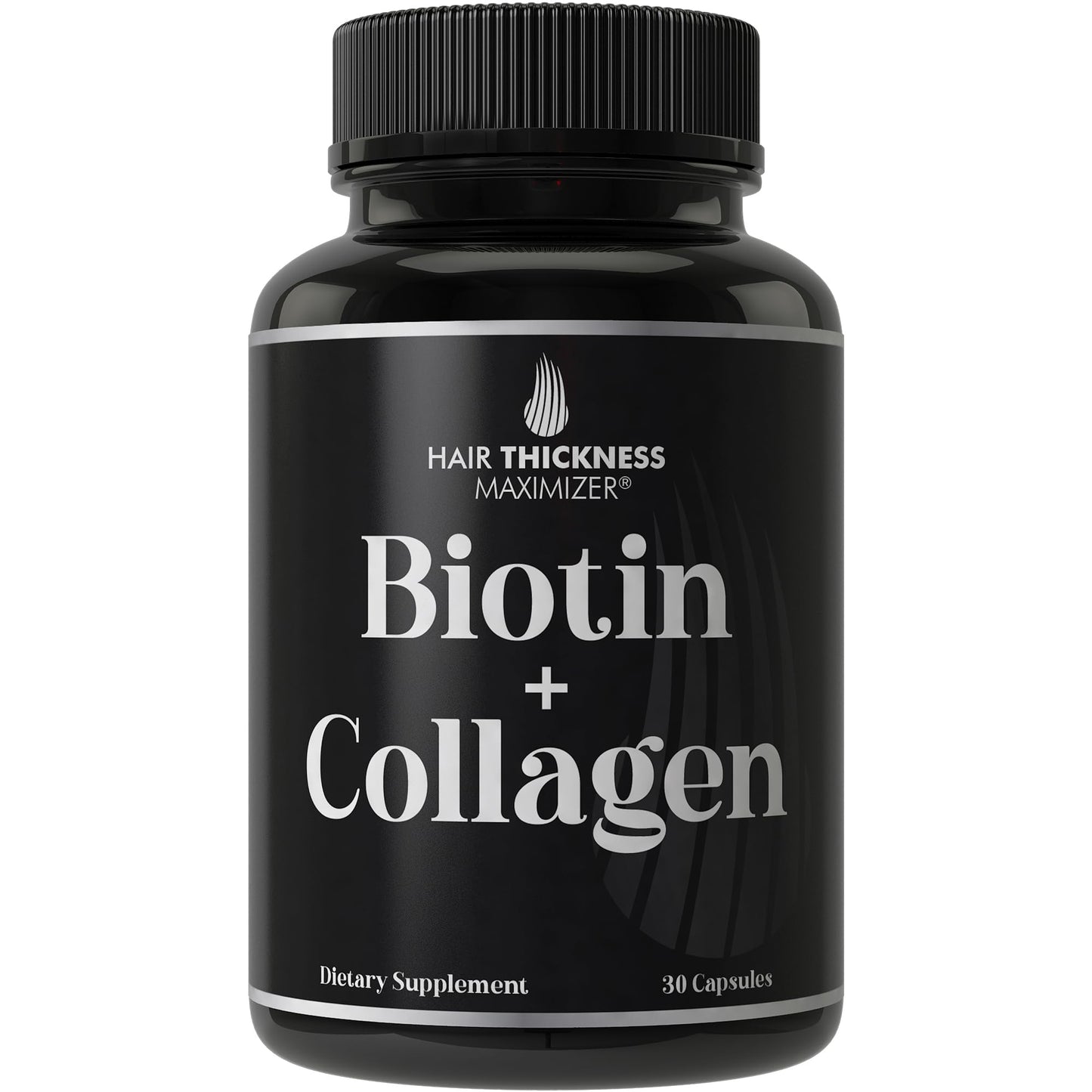 Frasco suplemento Biotina y Colágeno Hair Thickness Maximizer