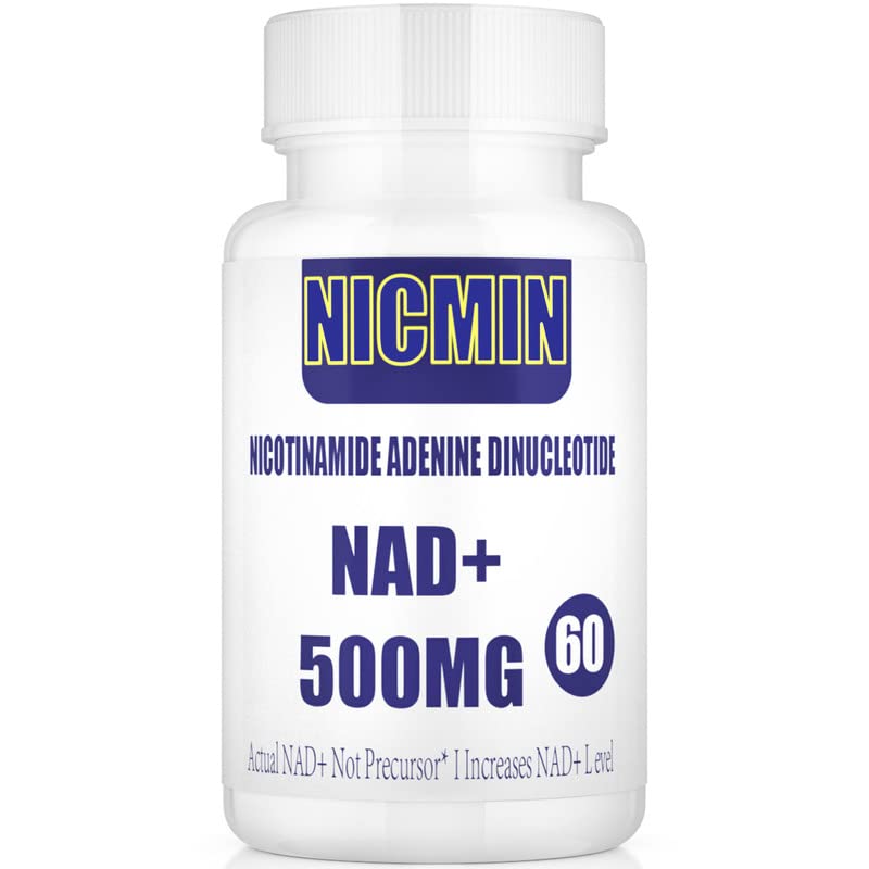 Frasco suplemento liposomal NAD+ NICMIN 800mg con TMG