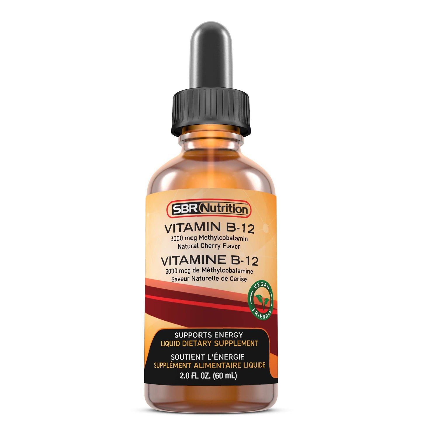 Frasco suplemento metilcobalamina vitamina b12 energizante