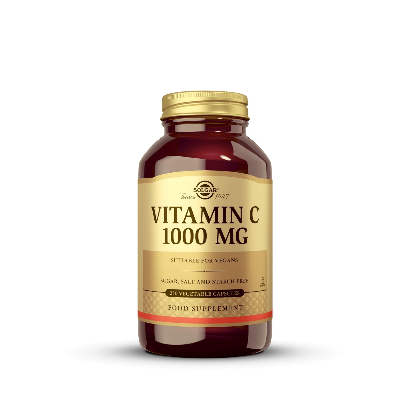 Frasco suplemento solgar vitamina b12 y c 250 cápsulas