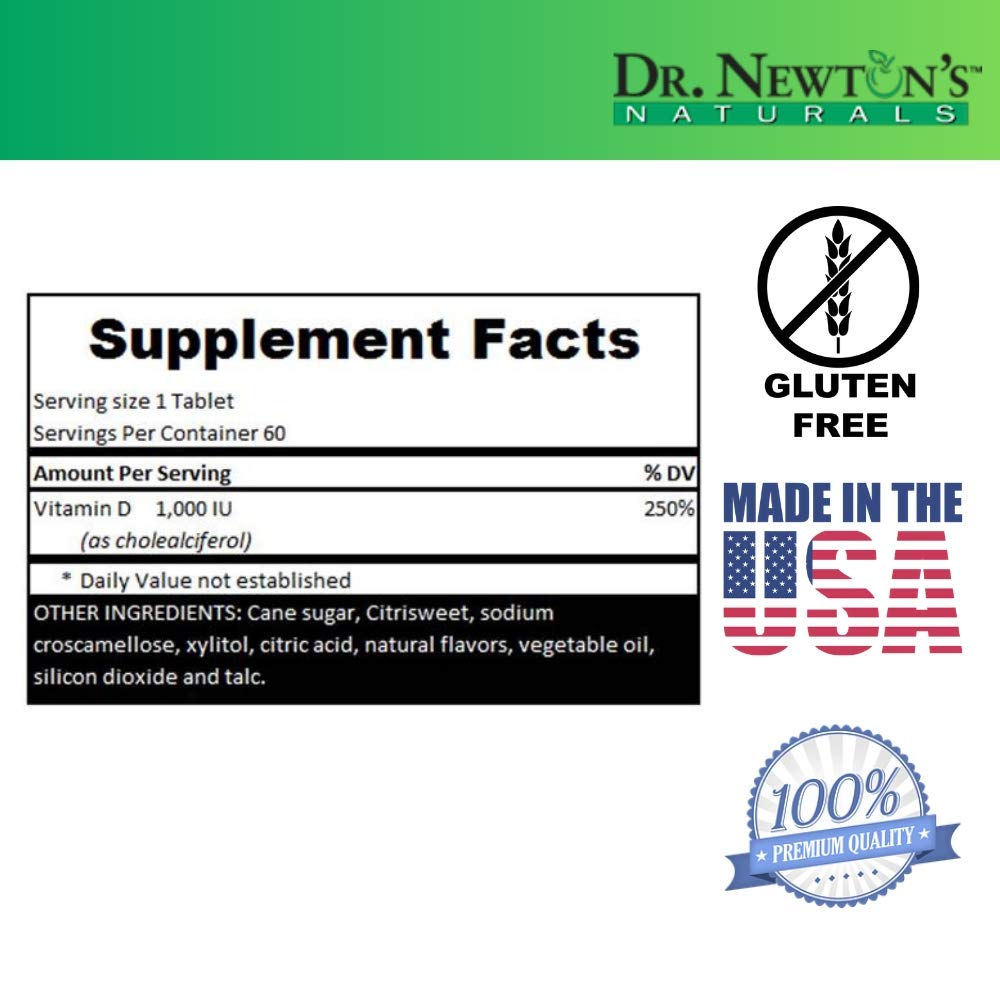 Frasco suplemento vitamina D3 rápida absorción 60 tabletas