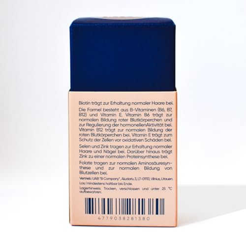 Frasco con suplementos para cabello Moerie alta dosificación