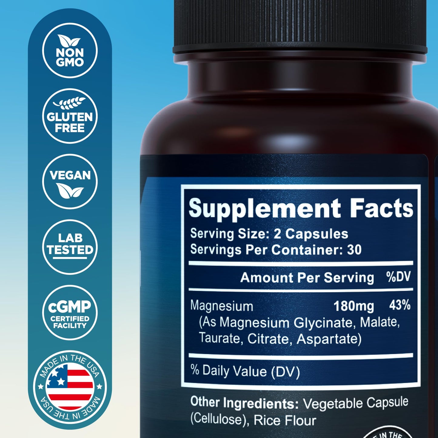 Frasco suplementos MyoActivo Magnesio D3 K2