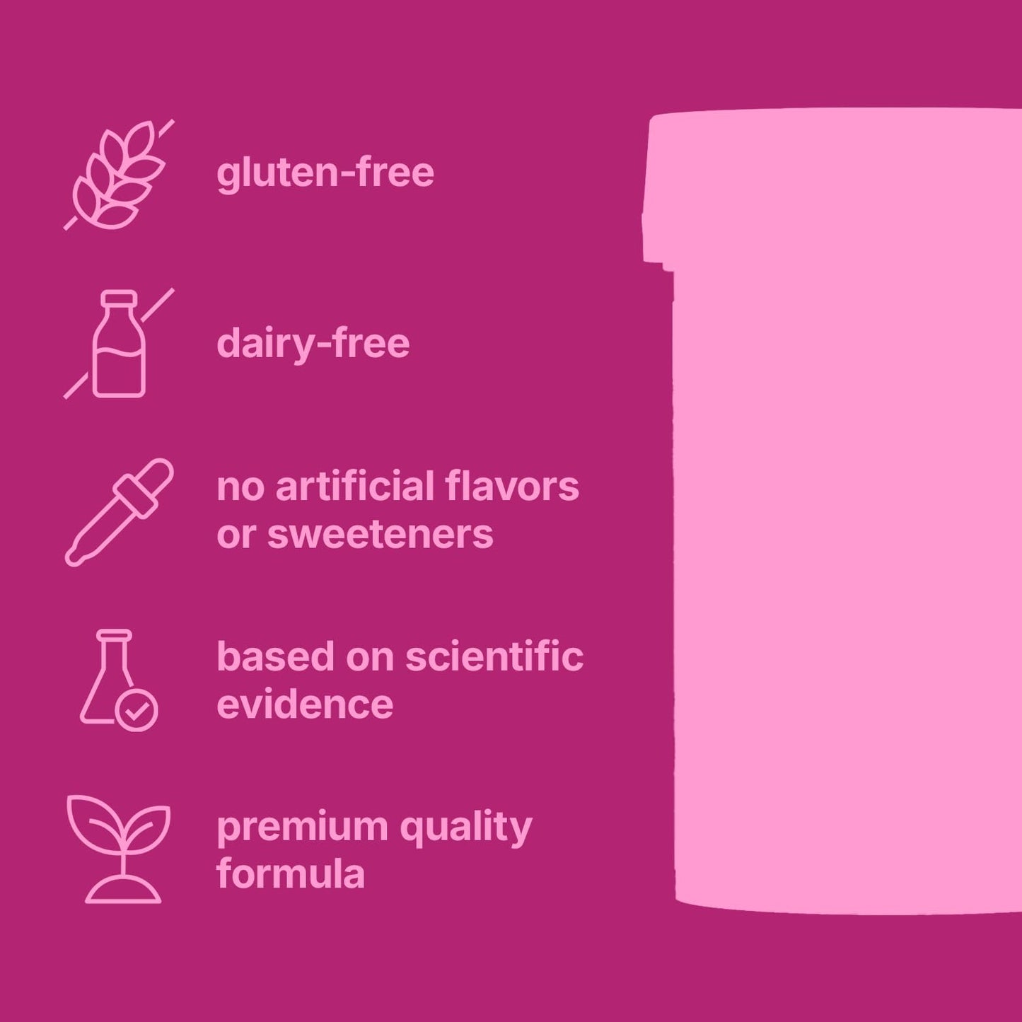 Frasco abierto de tabletas Swisse para salud hormonal femenina