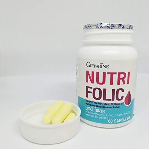 Frasco Thai Giffarine Nutri Folic 60 cápsulas vitaminas B