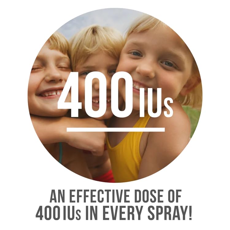 Frasco transparente spray vitamina D3 Nutrasumma para niños