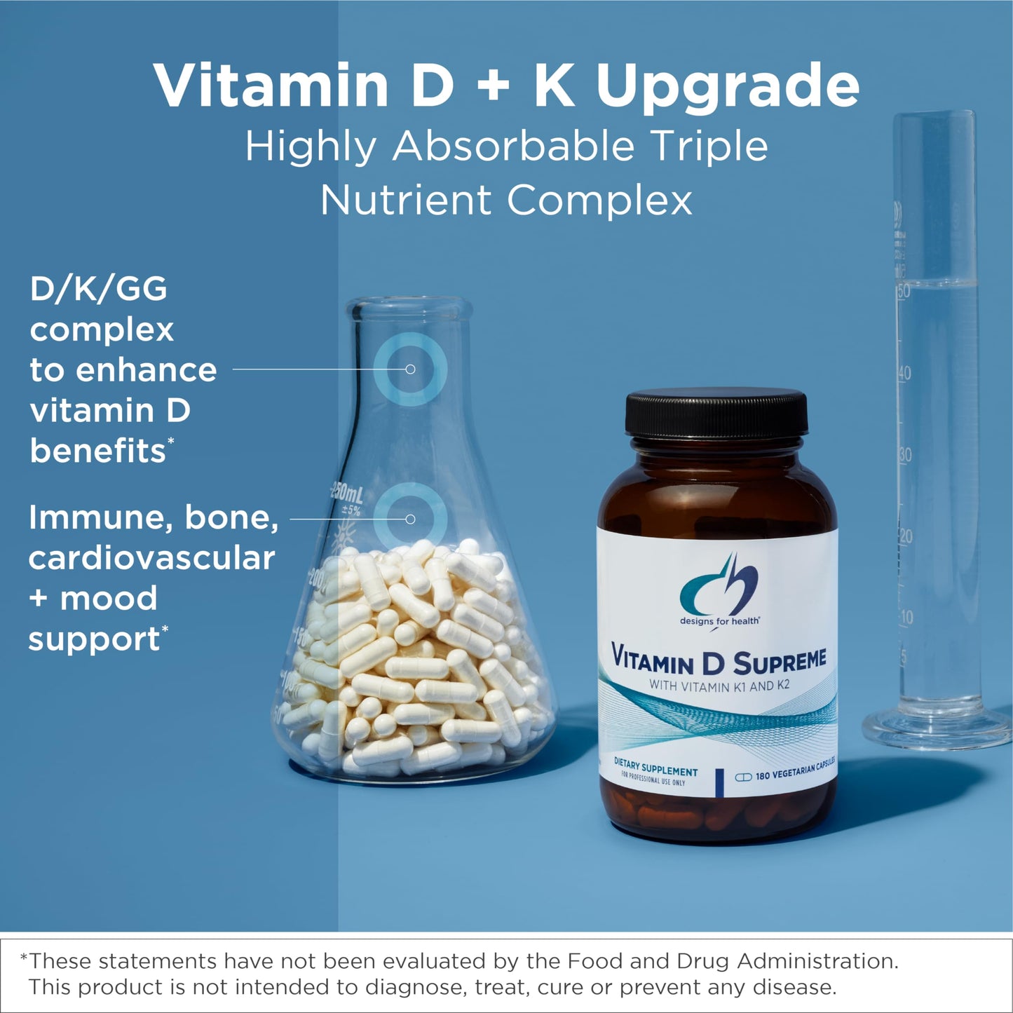 Frasco vitamina d3 5000 iu con k2 mk4 designs for health