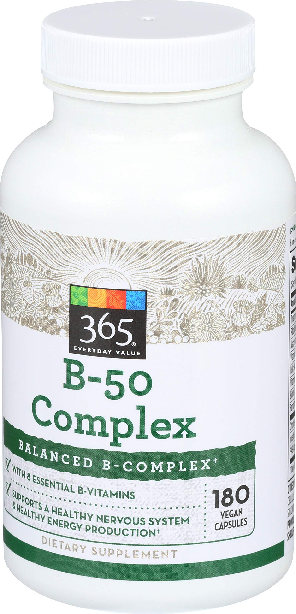 Frasco de vitaminas B esenciales 365 Everyday Value