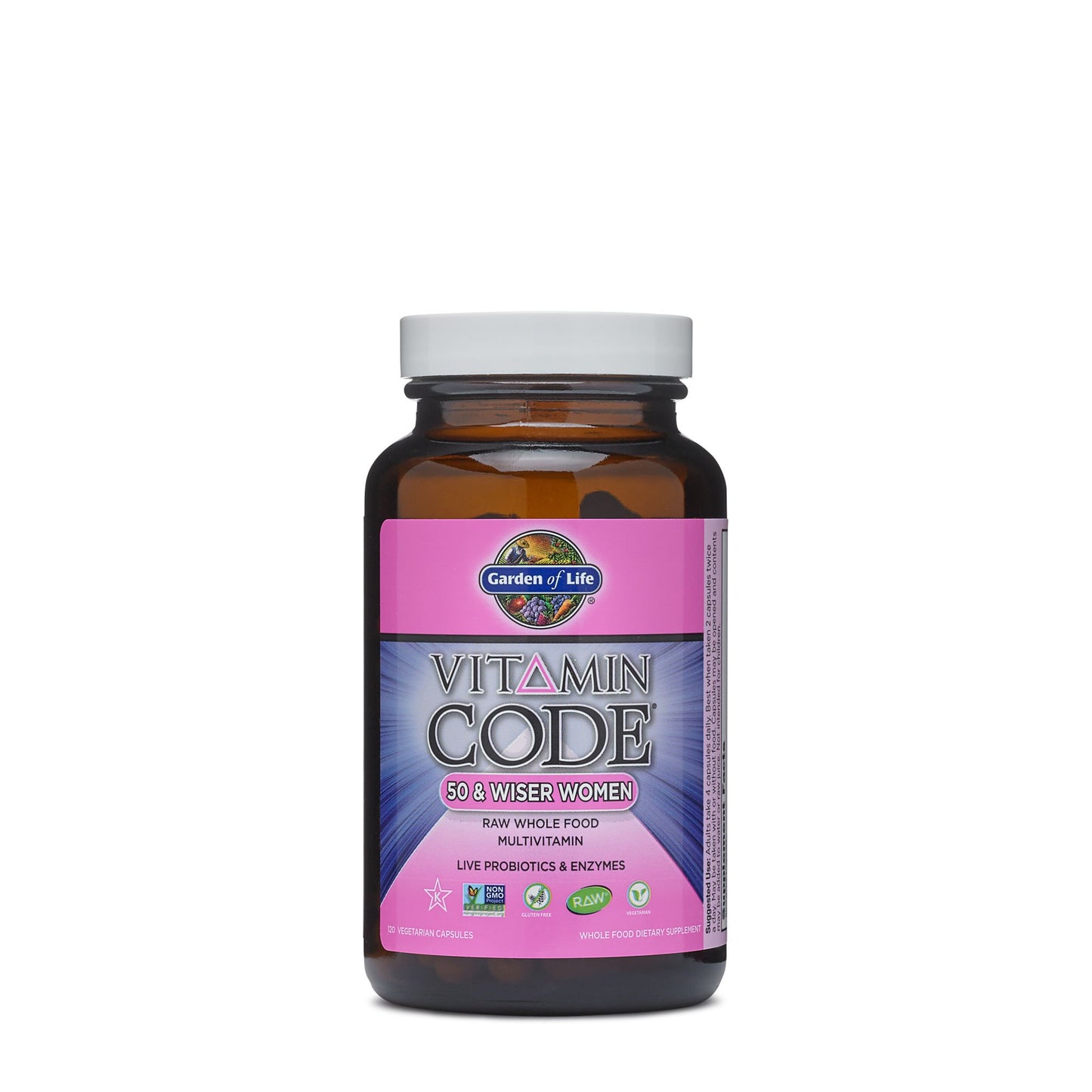 Frasco de Vitaminas para Mujeres Mayores de 50 años.