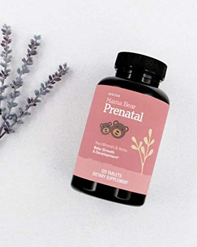 Frasco vitaminas prenatales Sprigs Mama Bear 120 tabletas