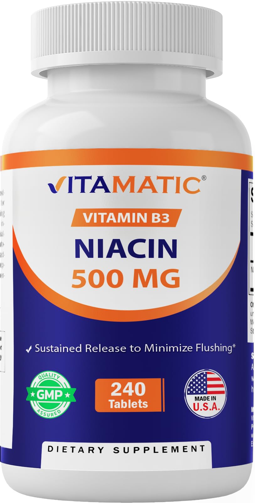 Frasco Vitamatic Niacina vitamina B3 liberación gradual