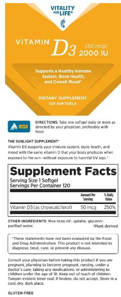 Frascos Melaleuca Vitality vitamina D3 240 tabletas cada uno