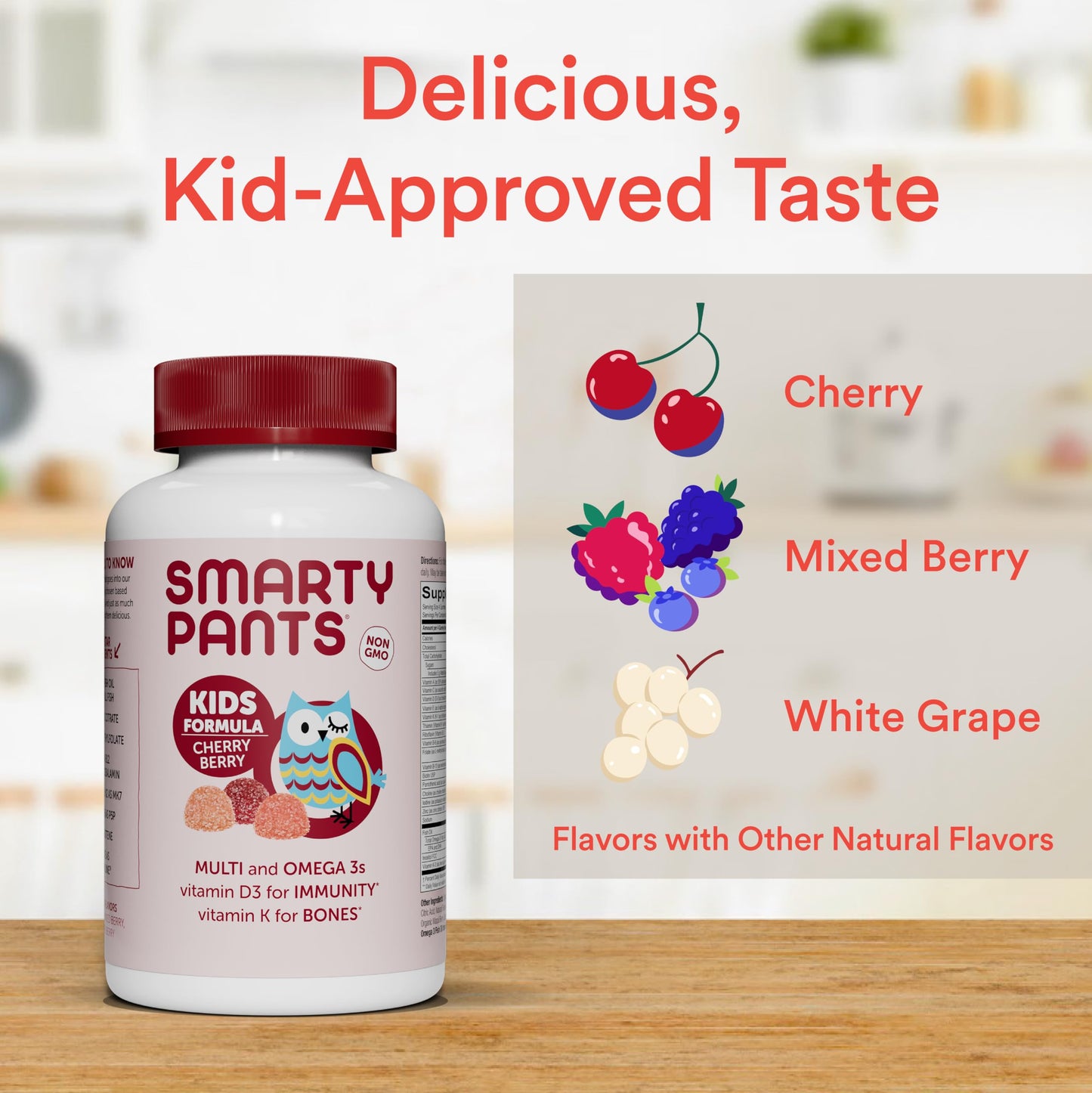 Frascos vitamínicos SmartyPants multivitaminas para niños 120 gomitas