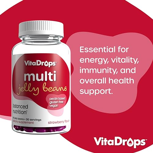 Frasco de VitaDrops multivitaminas mostrando su importancia