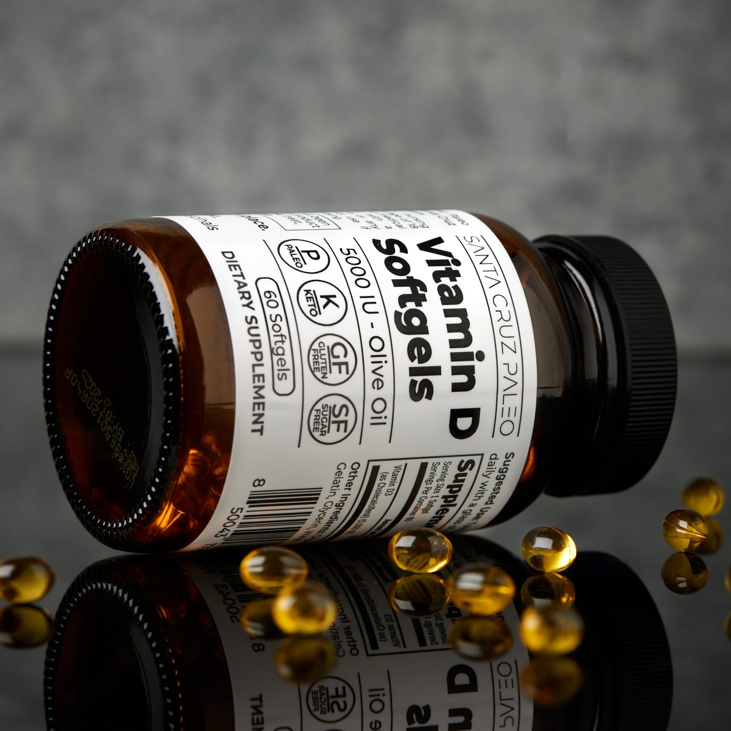 frontal botella suplemento santa cruz paleo vitamina d3