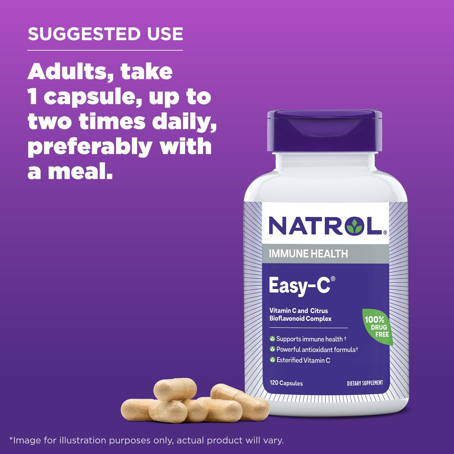 frontal caja natrol easy-c antioxidante