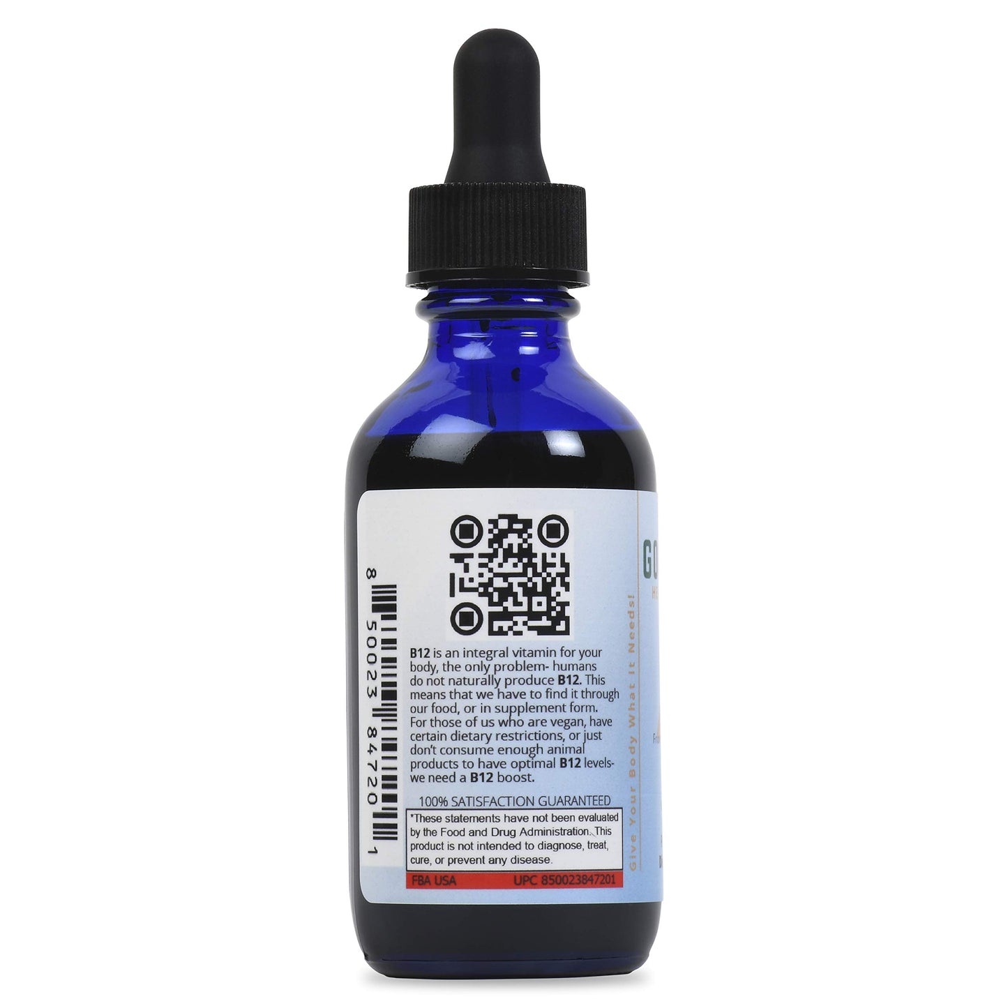 frontal frasco suplemento liquido vitamina b12 good state