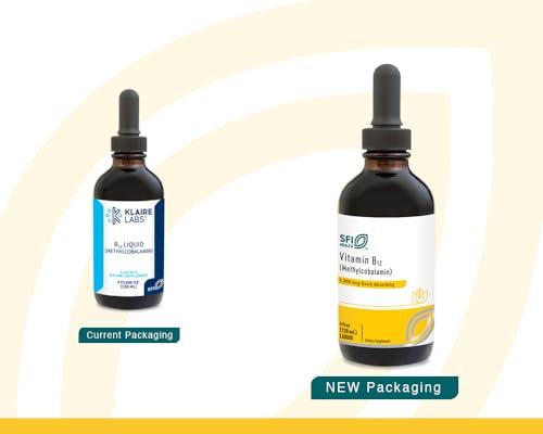 Frontal de Klaire Labs vitaminas B12 líquido 120 dosis