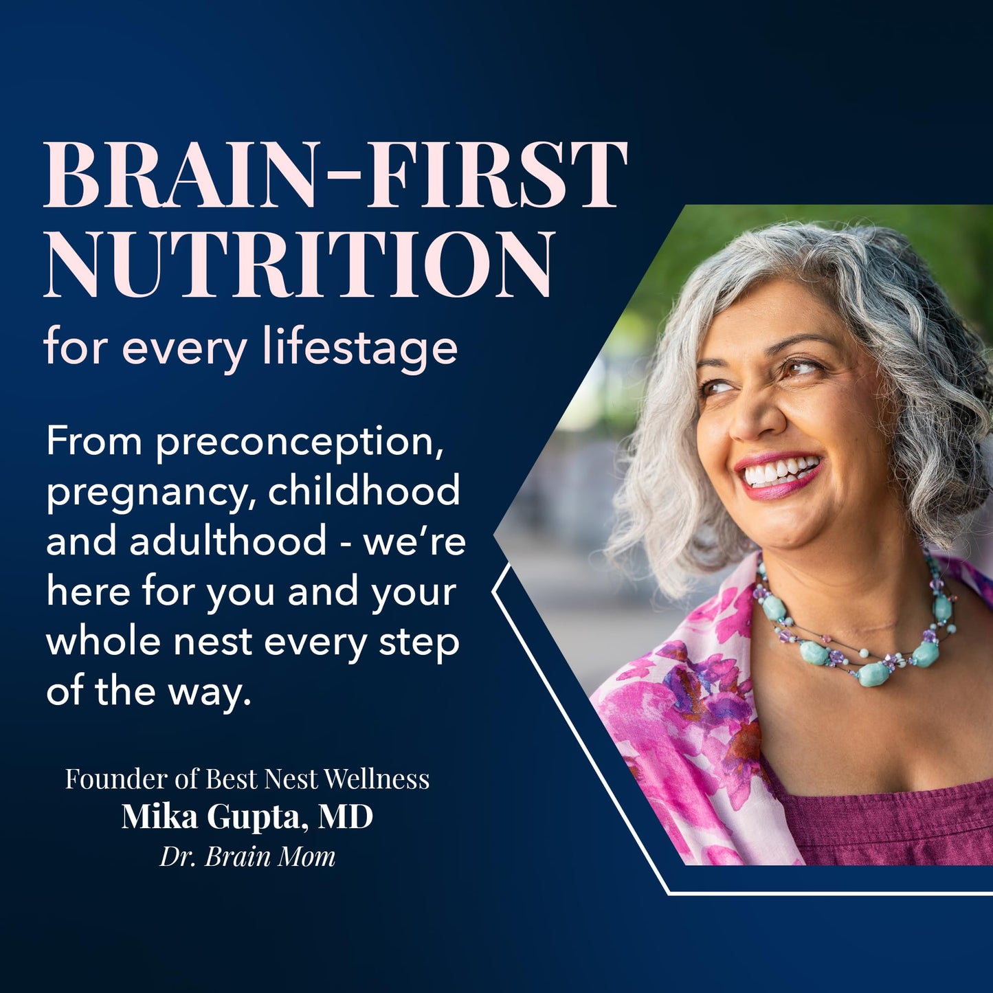 fundadora de Best Nest Wellness - Dr. Mika Gupta