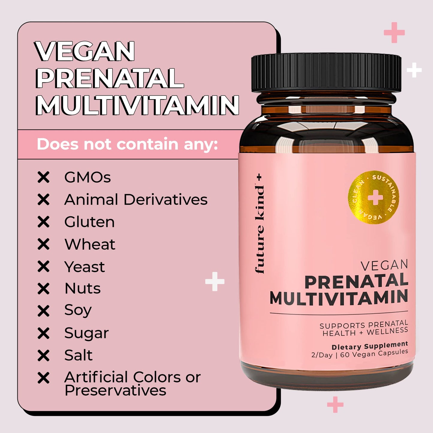 Future Kind cápsulas prenatales con folato y Omega 3