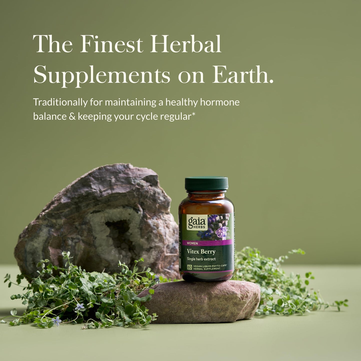 Gaia Herbs Vitex Berry - Hecho en USA con ingredientes globales