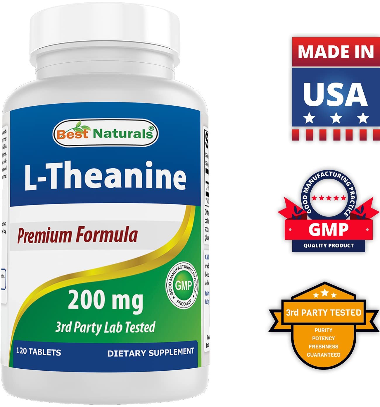 Galería producto Best Naturals Polvo de Inositol y L-Teanina