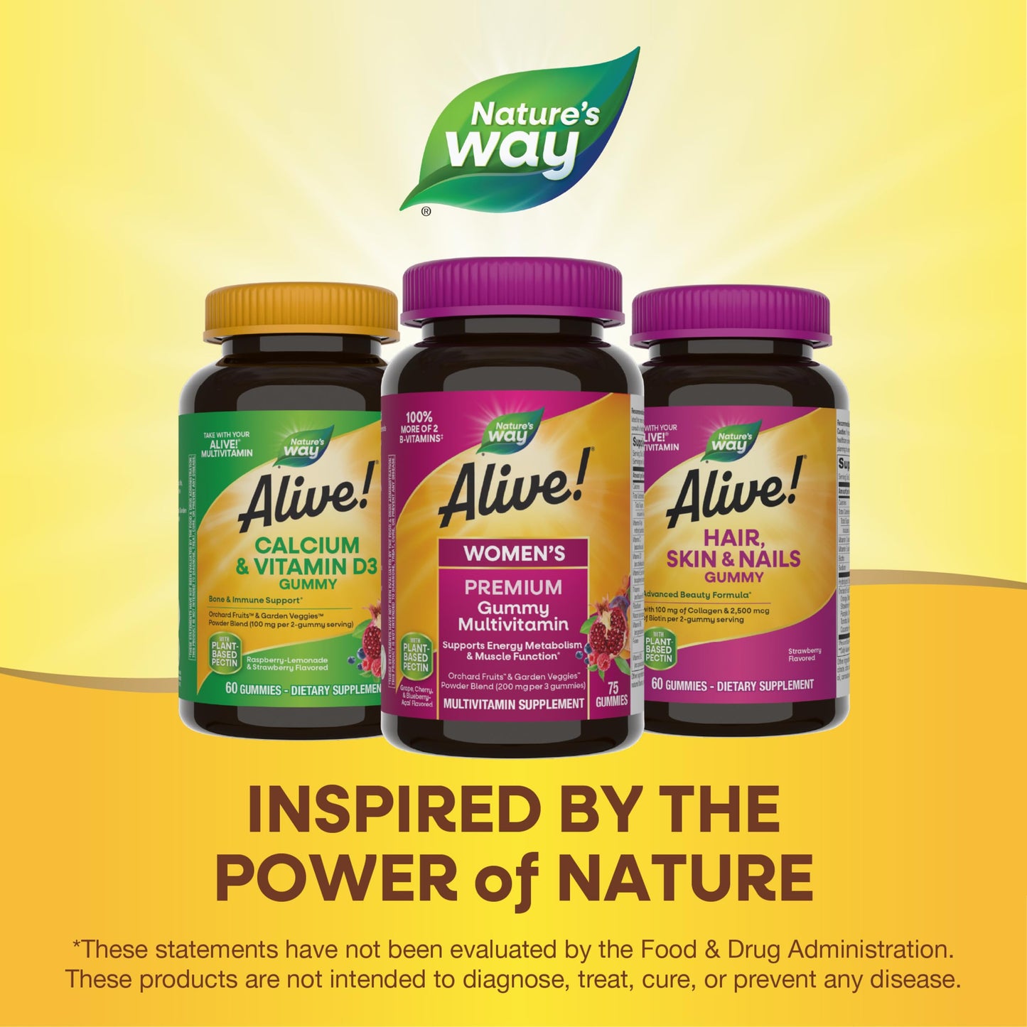 Gama de productos Alive! Gummy, naturaleza inspiradora