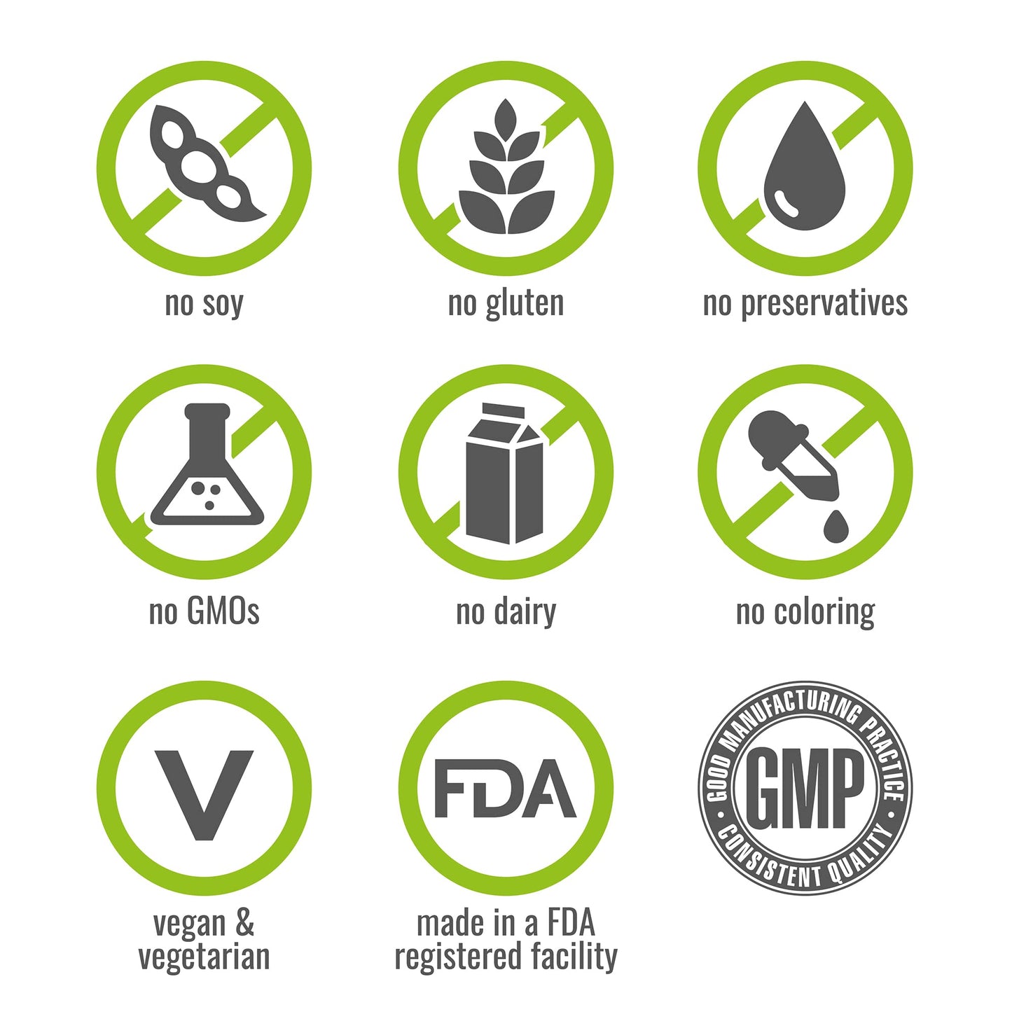 Símbolos de garantía de calidad de vitamina E NATURELO.