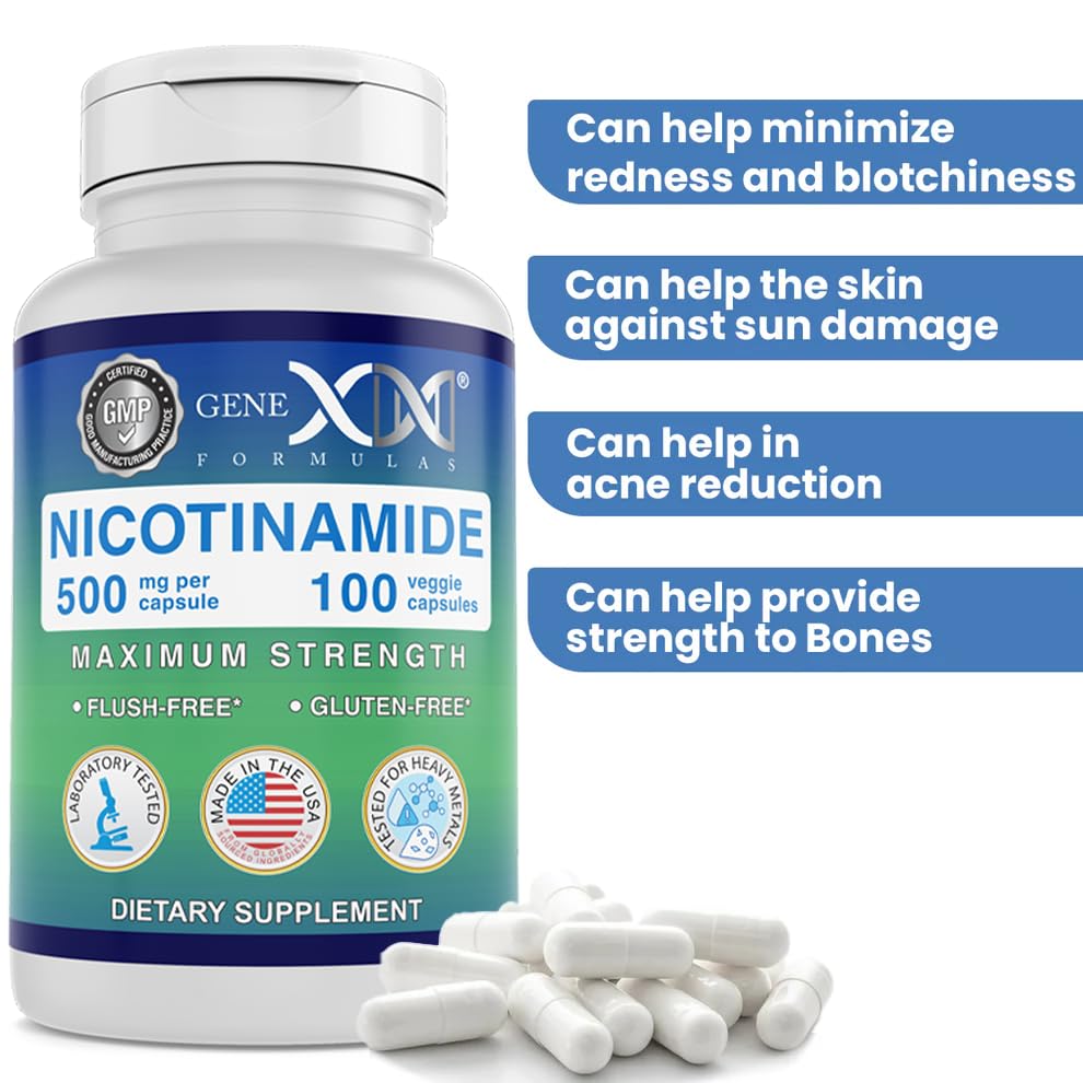 Garantía y certificados de Genex Formulas niacinamida