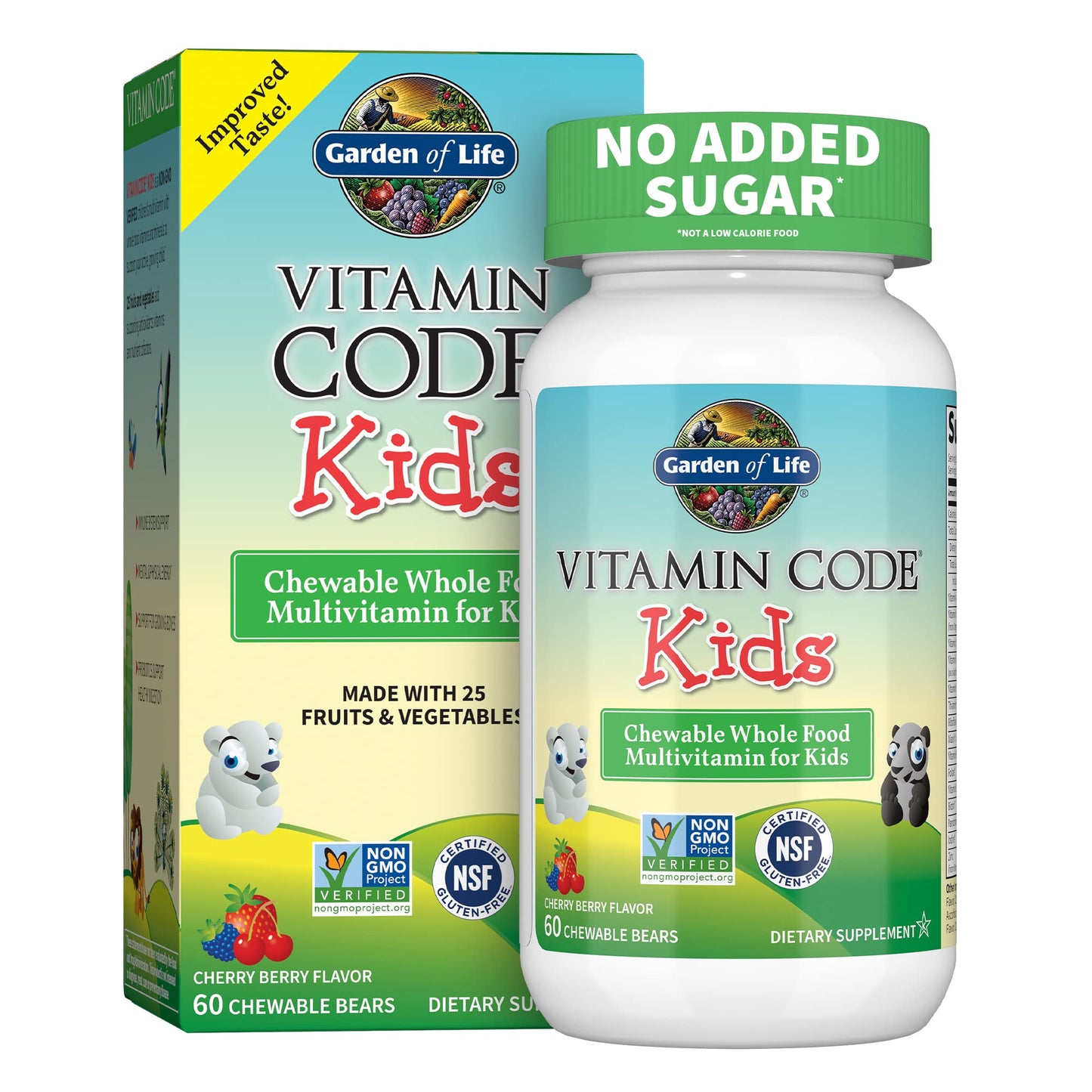 Garden of Life Vitamin Code Kids ositos multivitamínicos masticables 60 unidades